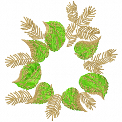 Flowers And Tree Embroidery Design 8